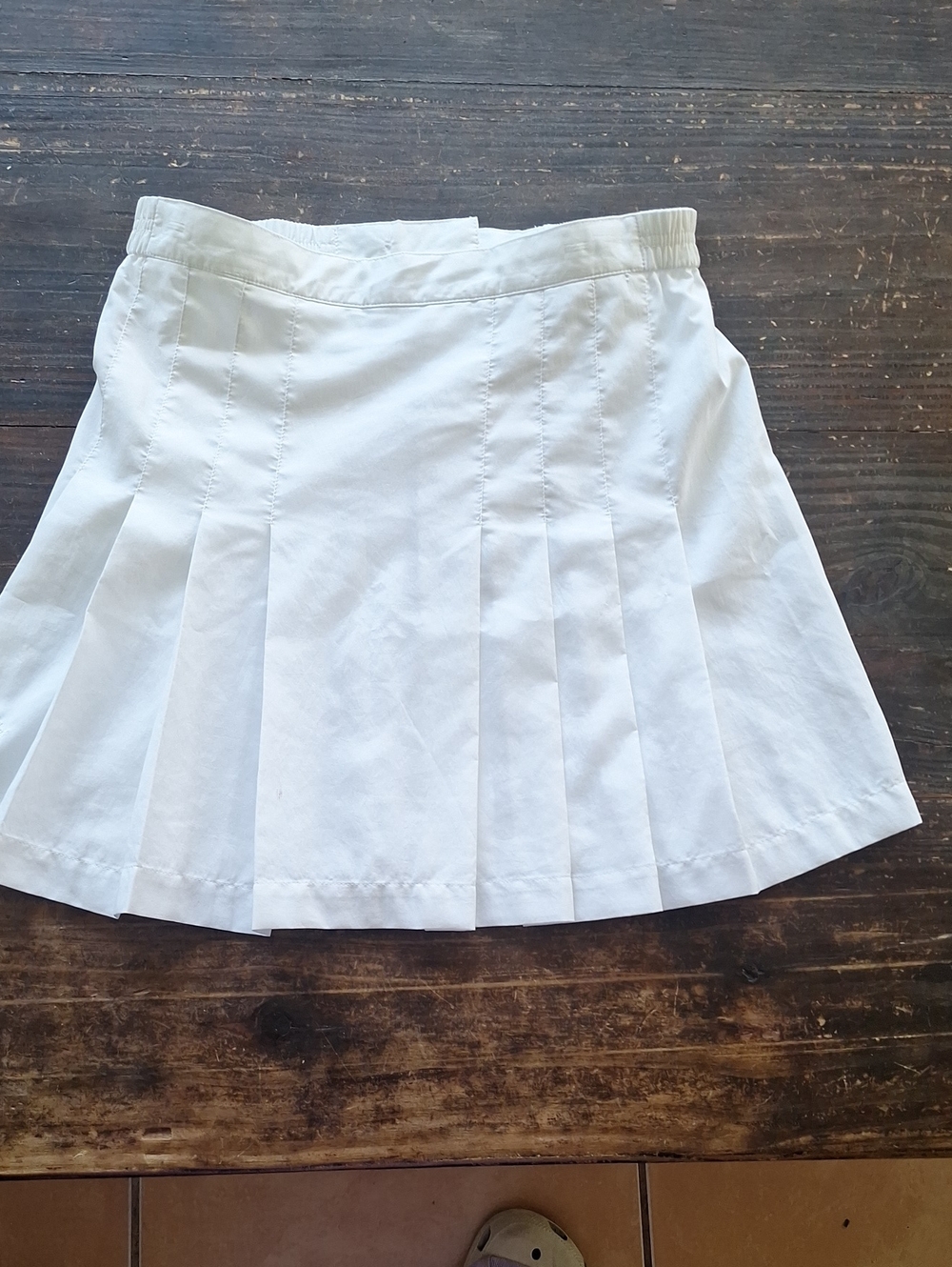 Women's Tennis White Pleated Mini Skirt Sz 8/10 100% Polyester